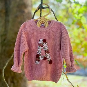 Keepsake Initial Jumper - Blushing Petals