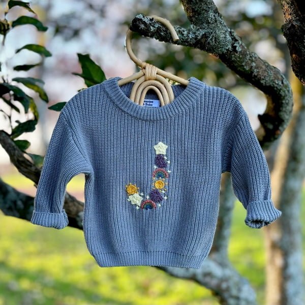 Keepsake Initial Jumper - Skyward Glow